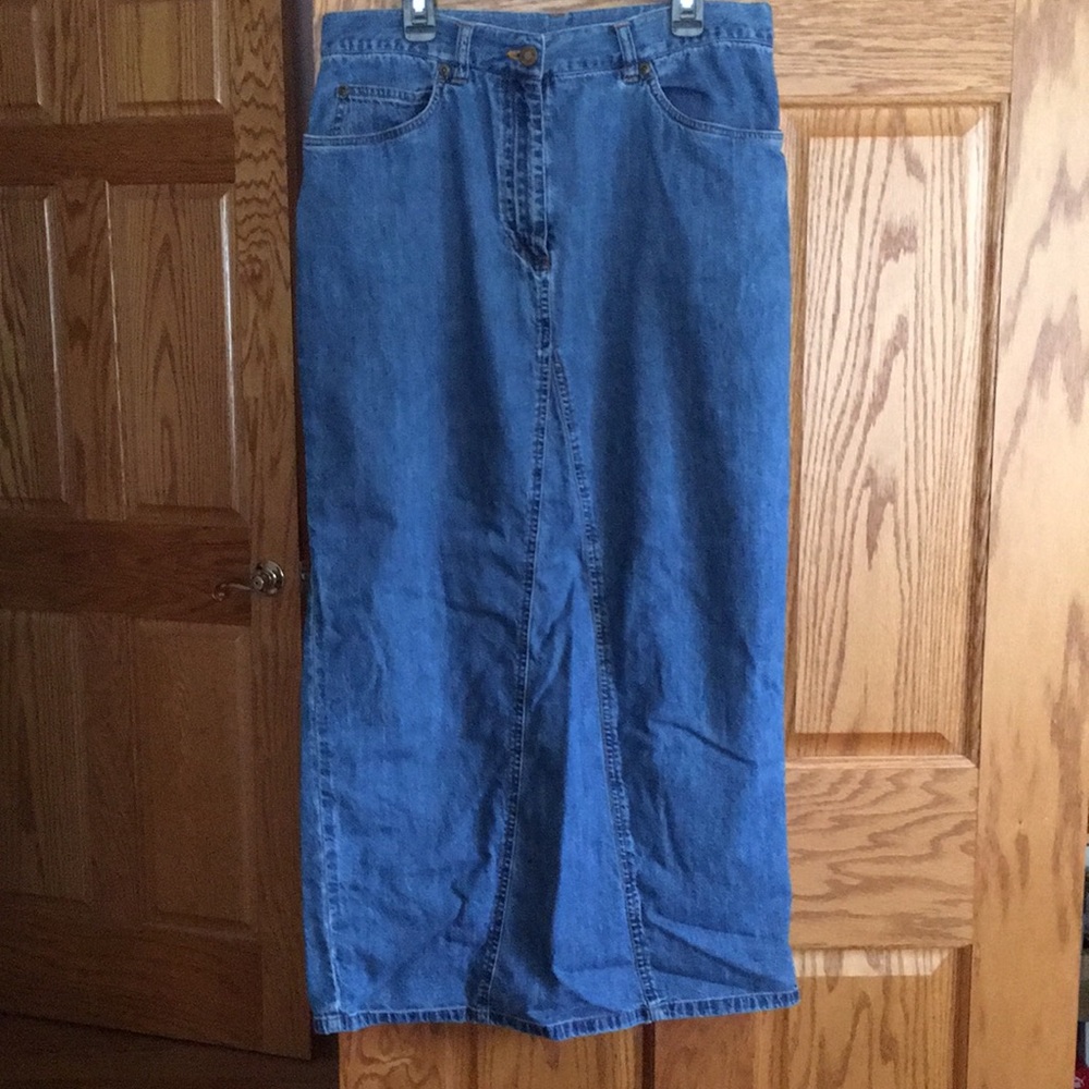 Denim Maxi Skirt